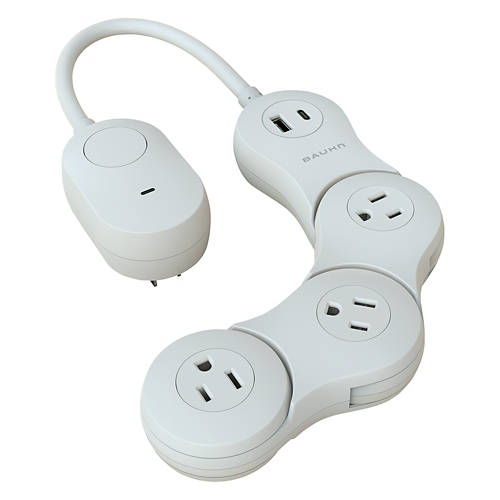 Flexible Surge Protector - White, 4 feet