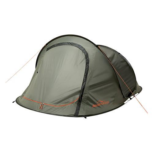 Green Pop-Up 2-Person Tent, 94.5" x 61" x 41.3"