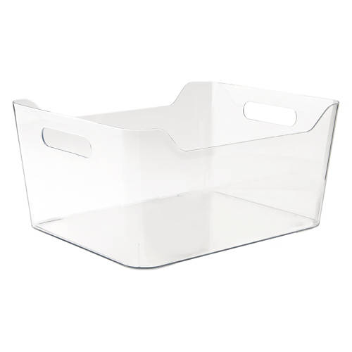 Recycled Storage Bin, Clear