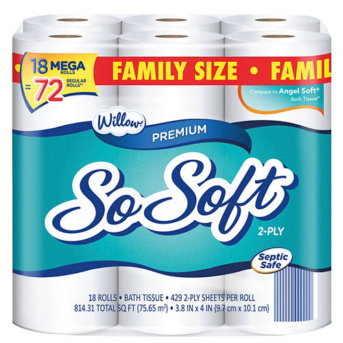 18 Mega Roll Bath Tissue, 18 count
