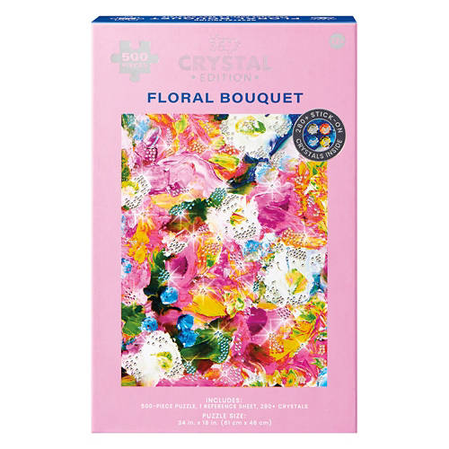 500 Piece Gemstone Puzzle - Floral Bouquet