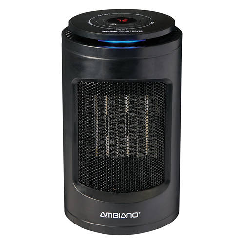 Ceramic Heater with Fan, Black