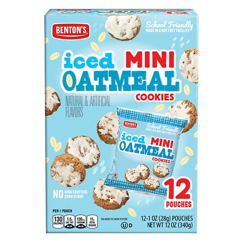 Iced Mini Oatmeal Cookies, 12 count