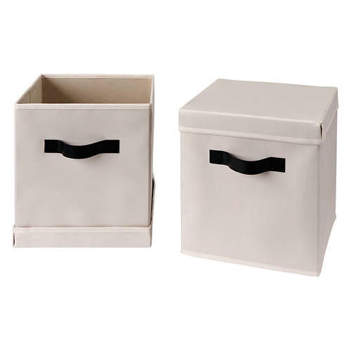 2 Pack Foldable Storage Cubes, Gray