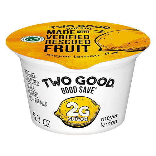Low Fat Meyer Lemon Greek Yogurt, 5.3 oz Product Image Front shot 01