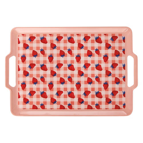 Melamine Grill Platter - Strawberry