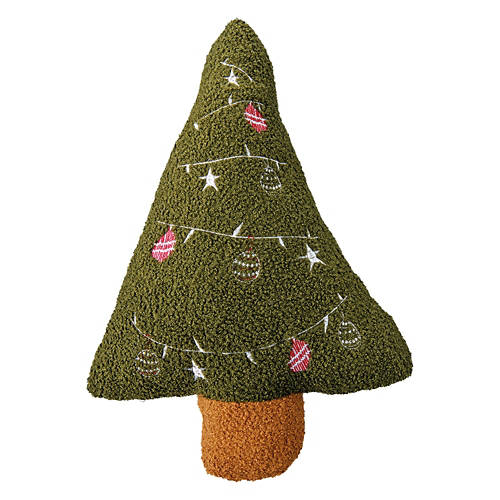 Christmas Tree Shaped Holiday Sherpa Pillow