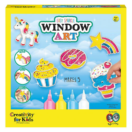 Kid's Easy Sparkle Window Art Craft Kit