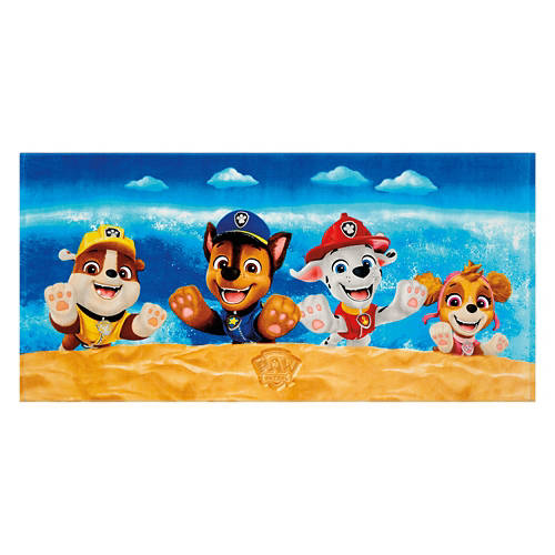 28" X 58" Kids Cotton Beach Towel - Paw Patrol Product Image Front shot 01