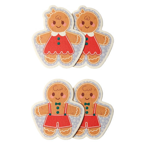 Swedish Dish Cloths - Gingerbread People