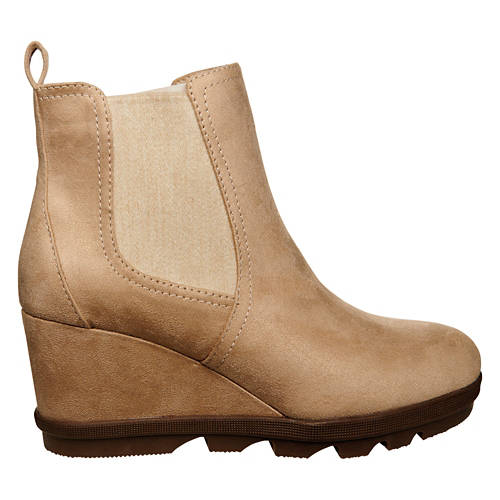 Ladies Wedge Booties - Beige, 10