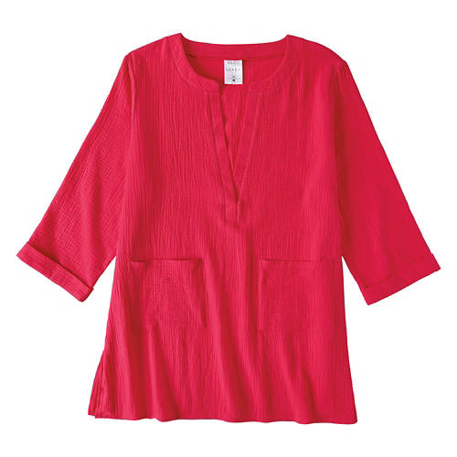 Ladies Beach Cover Up - Pink, XL