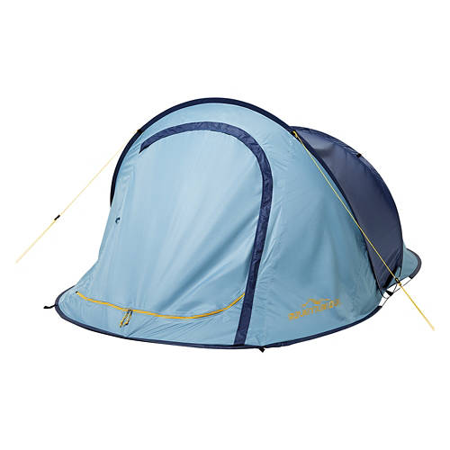 Blue Pop-Up 2-Person Tent, 94.5" x 61" x 41.3"