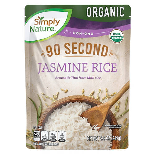 Organic Jasmine Rice Product Image Front shot 01