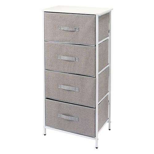 4 Drawer Tower Organizer, Grey