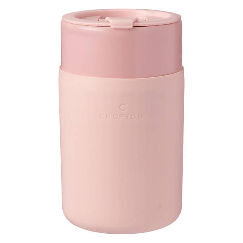 Ceramic and Silicone Travel Mug - Pink