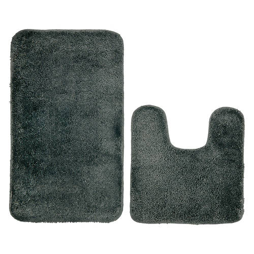 2 Piece Bath Rug Set - Gray