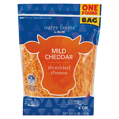 Shredded Mild  Cheddar Cheese, 16 oz