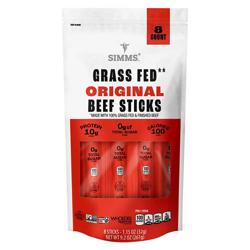 Original Grass Fed Beef Sticks Product Image Front shot 01