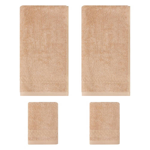 Hand Towel & Wash Cloth Set - Taupe Terry