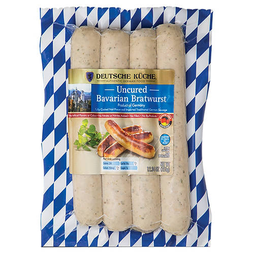 Uncured Bavarian Bratwurst, 12.34 oz