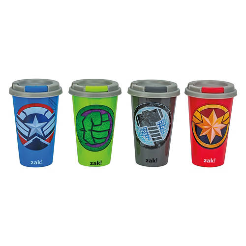 BPA Free 4 Pack Hot Beverage Tumblers, Avengers