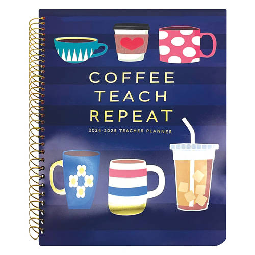 Monthly Planner Book, Teacher Coffee