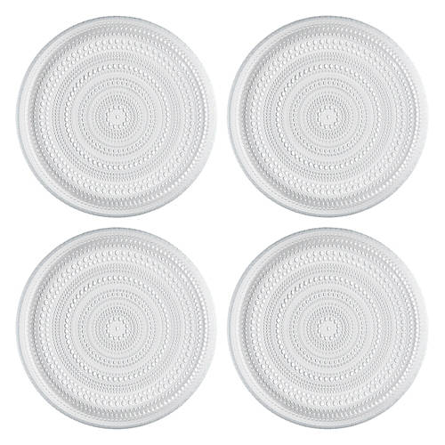 4 Pack Hobnail Plates, Clear