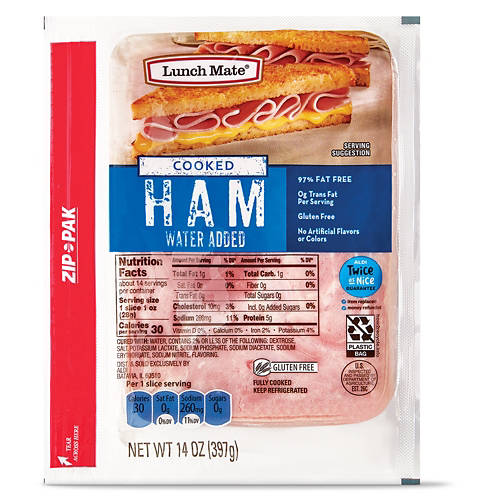 Sliced  Cooked Ham, 14 oz