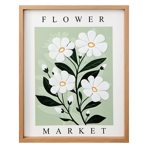 16" x 20" Spring Framed Wall Art - Green Market