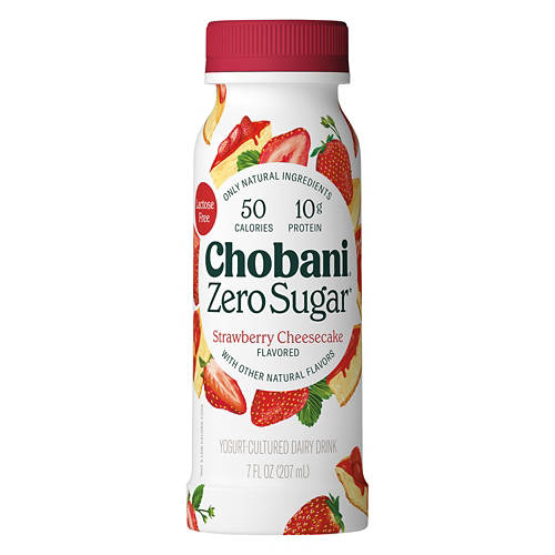 Zero Sugar Strawberry Cheesecake Flavor Drinkable Yogurt, 7 fl oz Product Image Front shot 01