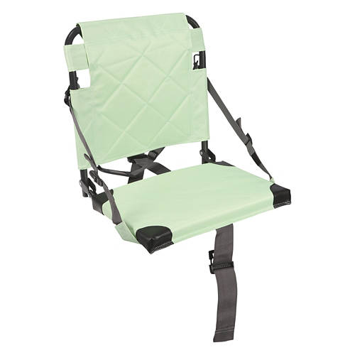 Folding Quilted Stadium Seat, Green Product Image Front shot 01