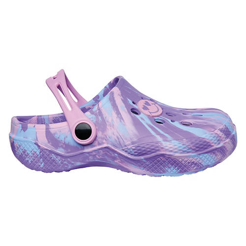 Children's Clogs with Heel Strap - Purple, 13/1