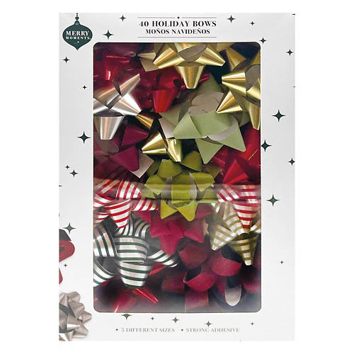 40 Pack Holiday  Bows - Home For Christmas