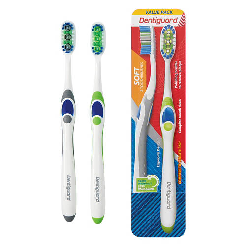 Premium Soft Toothbrushes, 2 count