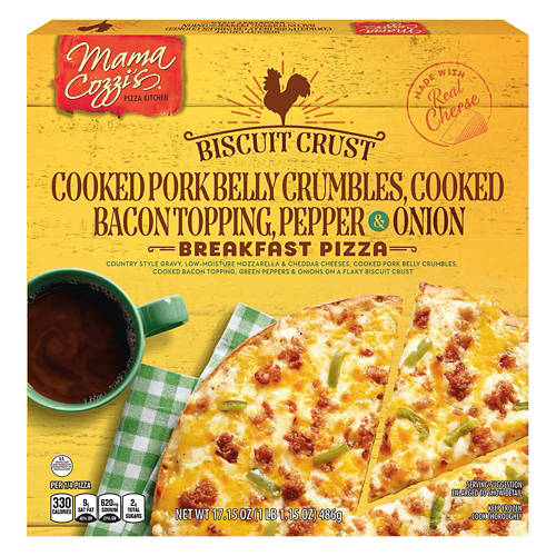 Biscuit Crust Pork Belly, Bacon, Peppers & Onion Pizza, 17.15 oz Product Image Front shot 01