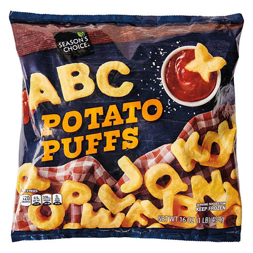 ABC Shaped Potato Puffs, 16 oz Product Image Front shot 01