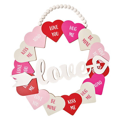 Valentine's Day Circle Sign - Love Wreath