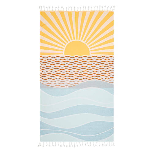30" x 56" Beach Cloud Towel - Sunrise Product Image Front shot 01