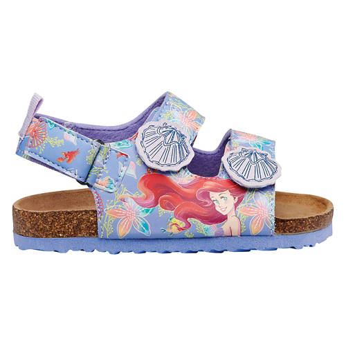 Toddler Ariel Character Footbed Sandals, 10