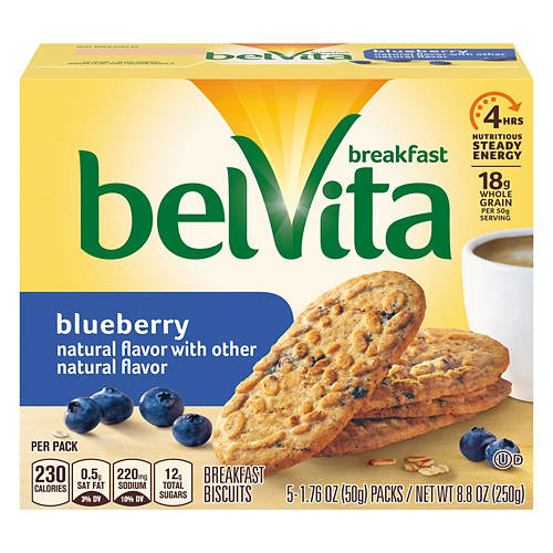 Belvita  Blueberry Breakfast Biscuits, 5 count