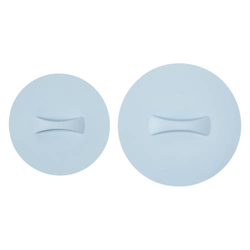 2 Piece Large & Medium Silicone Lids, Blue
