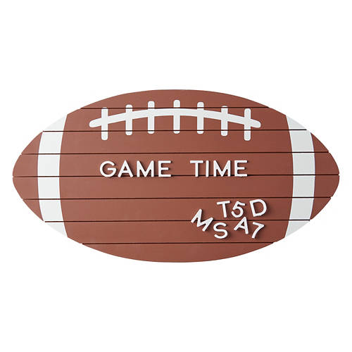 Football Shaped Character Letter Board