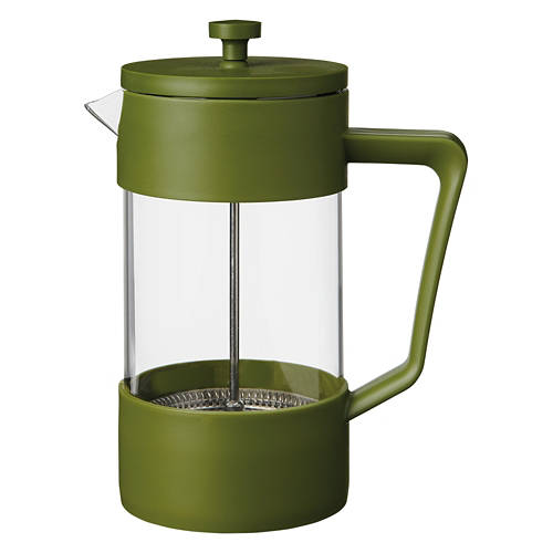 Glass French Press, Green