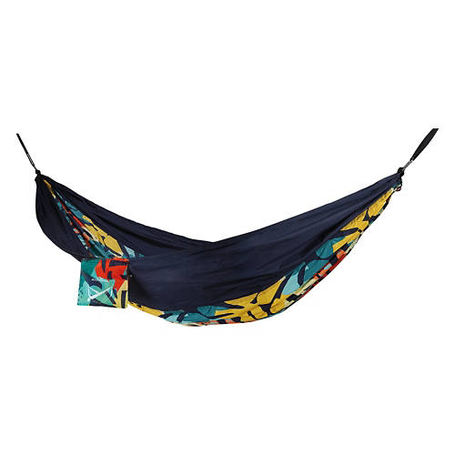 59.1" x 108.3" Ultra Light Travel Hammock, Blue Leaves Product Image Front shot 01