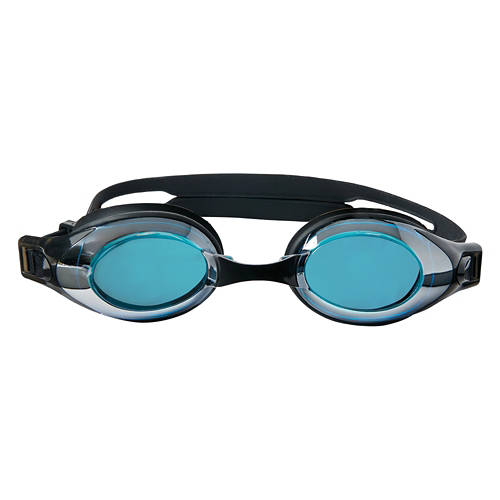 Adult UV Protective Swim Goggles, Black & Blue
