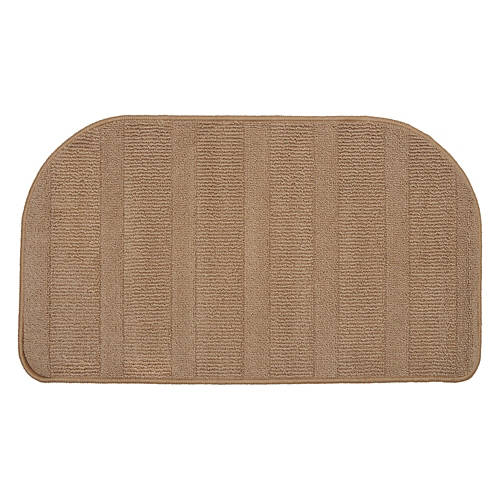 20" x 34" Slice Shaped Kitchen Accent Rug - Tan Vertigo