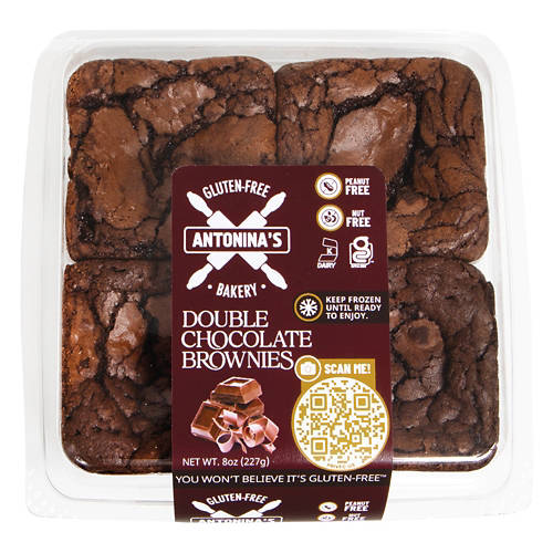 Gluten Free Double Chocolate Brownies, 4 count