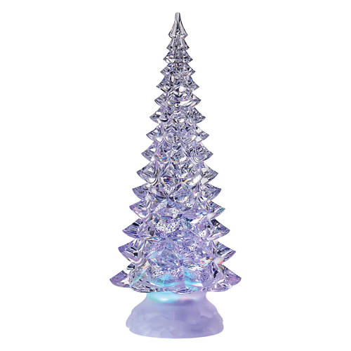 12" Tall LED Holiday Figurine - Multi Light Tree