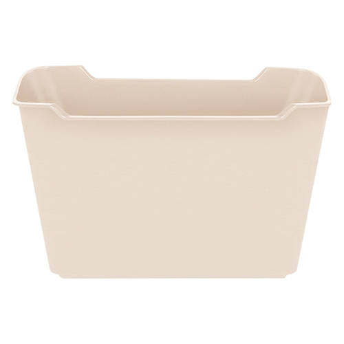 Plastic Storage Bin - Beige, XL